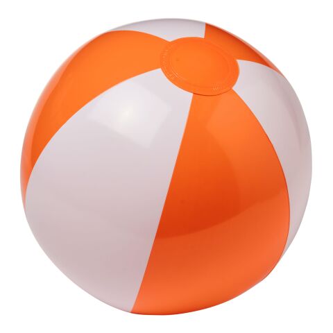 Pelota de playa opaca &quot;Palma&quot; Estándar | Naranja-blanco | sin montaje de publicidad | no disponible | no disponible