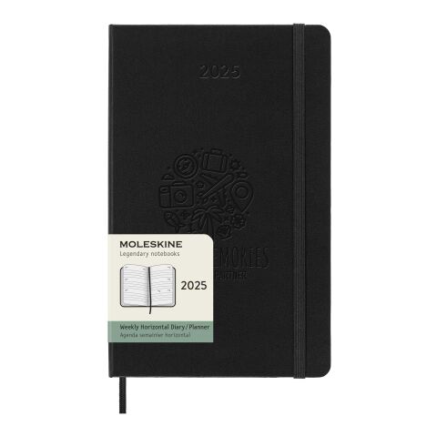 Moleskine Hardcover 12 Monate Wochenkalender L horizontal Estándar | negro | sin montaje de publicidad | no disponible | no disponible