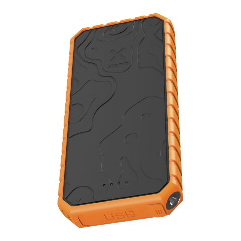 Batería externa de 20 000 mAh y 35 W QC3.0 resistente al agua y con linterna &quot;Xtorm XR202 Xtreme&quot; bronce negro-Naranja | sin montaje de publicidad