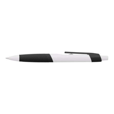 Bolígrafo de plástico con grip negro | sin montaje de publicidad | no disponible | no disponible