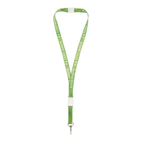 Lanyard de PET reciclado con hebilla de seguridad &quot;Balta&quot; Estándar | Blanco-Blanco | 15mm | sin montaje de publicidad | no disponible | no disponible