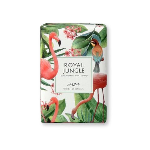 ROYAL JUNGLE. Jabones enriquecidos con arcilla verde (160g) Rosa | sin montaje de publicidad