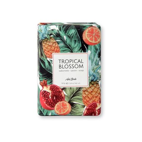 TROPICAL BLOSSOM. Jabones enriquecidos con aceite de oliva (160g) Naranja | sin montaje de publicidad