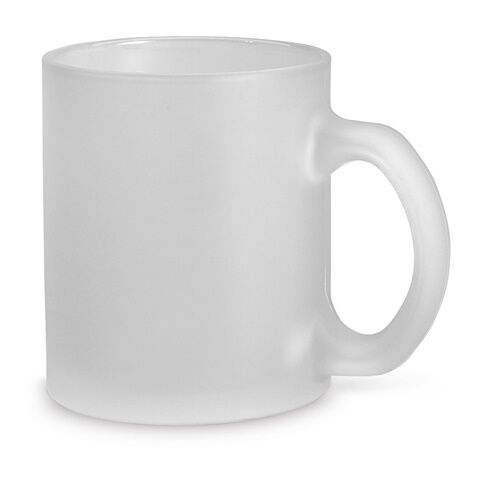 KENNY II. Taza de vidrio 340 mL Blanco | sin montaje de publicidad