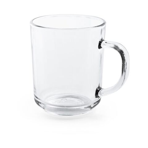 SOFFY. Taza de vidrio de 230 mL Transparente | sin montaje de publicidad