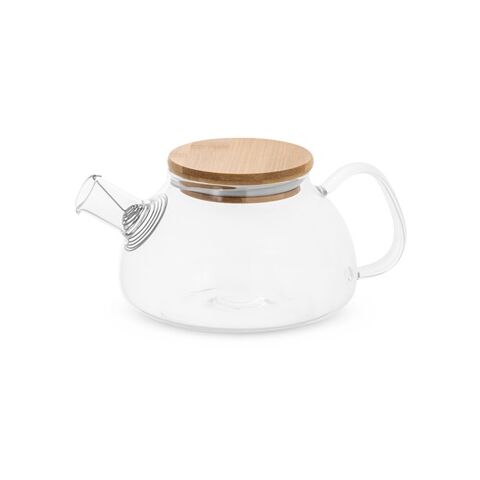 SNEAD. tetera de vidrio de borosilicato de 750ml Beige | sin montaje de publicidad