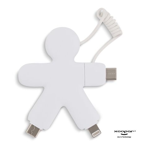 2064 | Xoopar Buddy Eco GRS Charging Cable Blanco | sin montaje de publicidad | no disponible | no disponible | no disponible