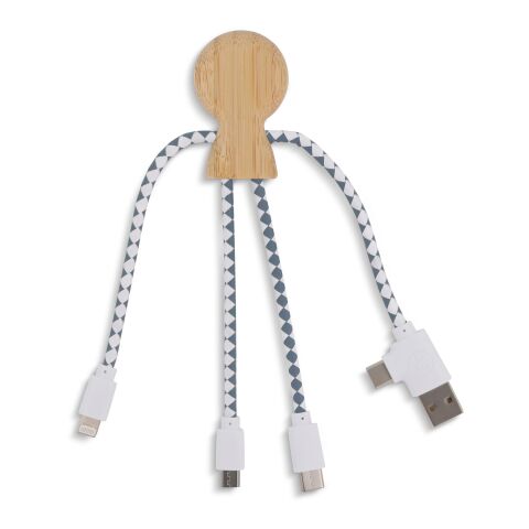 Xoopar Mr. Bio Bamboo Charging Cable Natural | sin montaje de publicidad | no disponible | no disponible | no disponible