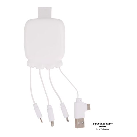 3192 | Xoopar Octopus Gamma 2 Bio Charging cable with 3.000mAh Powerbank Blanco | sin montaje de publicidad | no disponible | no disponible | no disponible