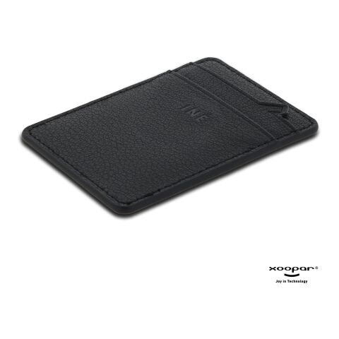 3198 | Xoopar Iné Mini NFC Wallet Recycled Leather Negro intenso | sin montaje de publicidad | no disponible | no disponible | no disponible