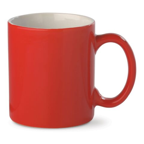 Taza Oslo Roja 300ml Rojo / Blanco | sin montaje de publicidad | no disponible | no disponible | no disponible