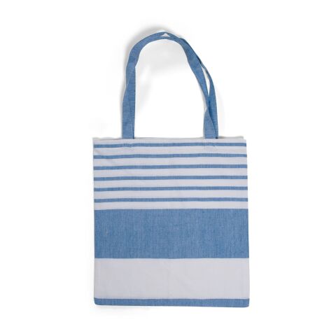 Sagaform Bolsa de algodón Ella Hamam 41x38 cm Azul / Blanco | sin montaje de publicidad