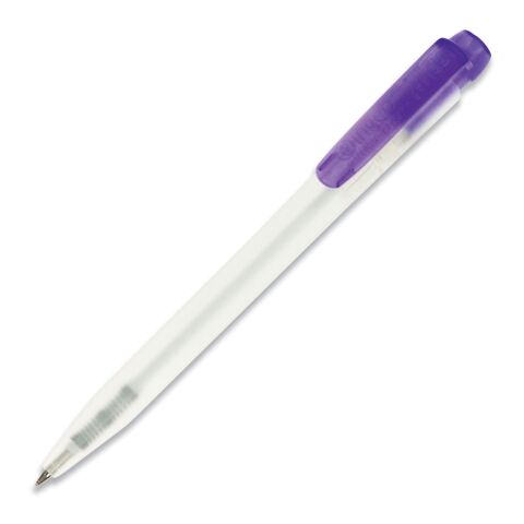 Bolígrafo Ingeo TM Pen Clear transparente Transparente morada | sin montaje de publicidad | no disponible | no disponible | no disponible