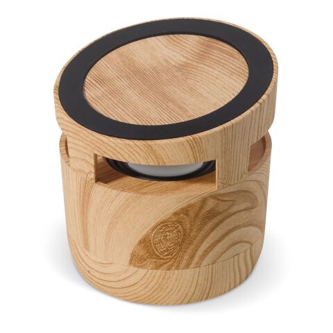 Altavoz con aspecto de madera de 3 W y cargador inalámbrico de 5 W Natural | sin montaje de publicidad | no disponible | no disponible | no disponible