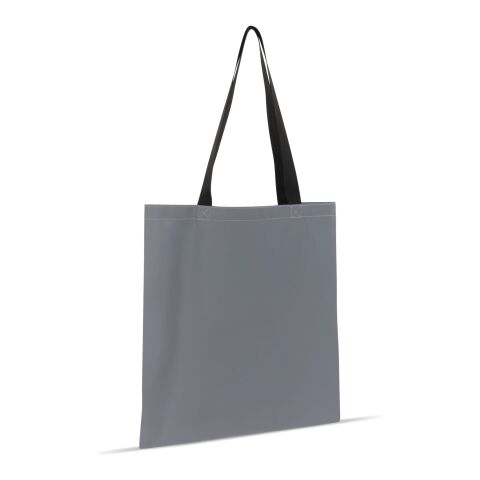 Bolsa de la compra reflectante con bolsillo interior 35x40cm Gris pizarra | sin montaje de publicidad | no disponible | no disponible | no disponible