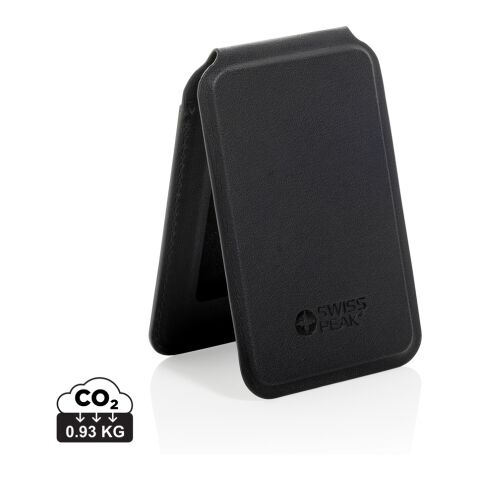 Cartera magnética para teléfono de PU reciclada Magstand RCS negro | sin montaje de publicidad | no disponible | no disponible