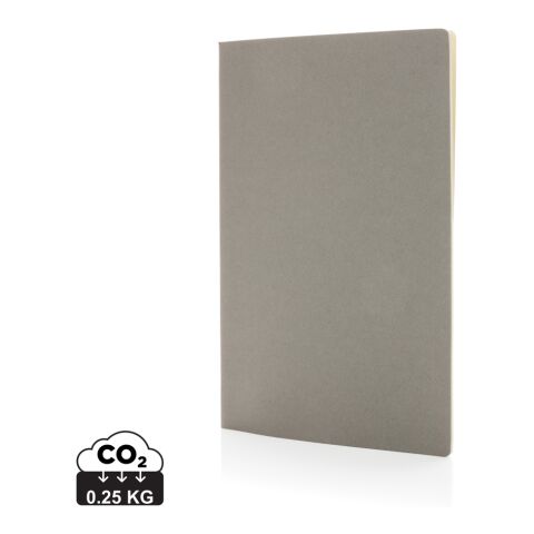 Libreta A5 de tapa blanda estándar FSC® gris | sin montaje de publicidad | no disponible | no disponible