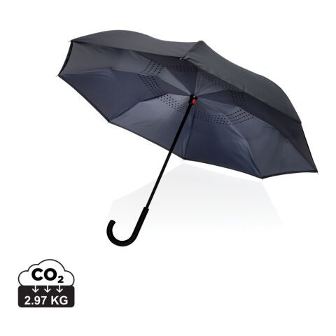 Paraguas reversible 23&quot; RPET 190T Impact AWARE ™ gris | sin montaje de publicidad | no disponible | no disponible