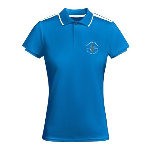 Polo deportivo de manga corta para mujer &quot;Tamil&quot; Estándar | Azul real-Blanco | M | sin montaje de publicidad | no disponible | no disponible | no disponible